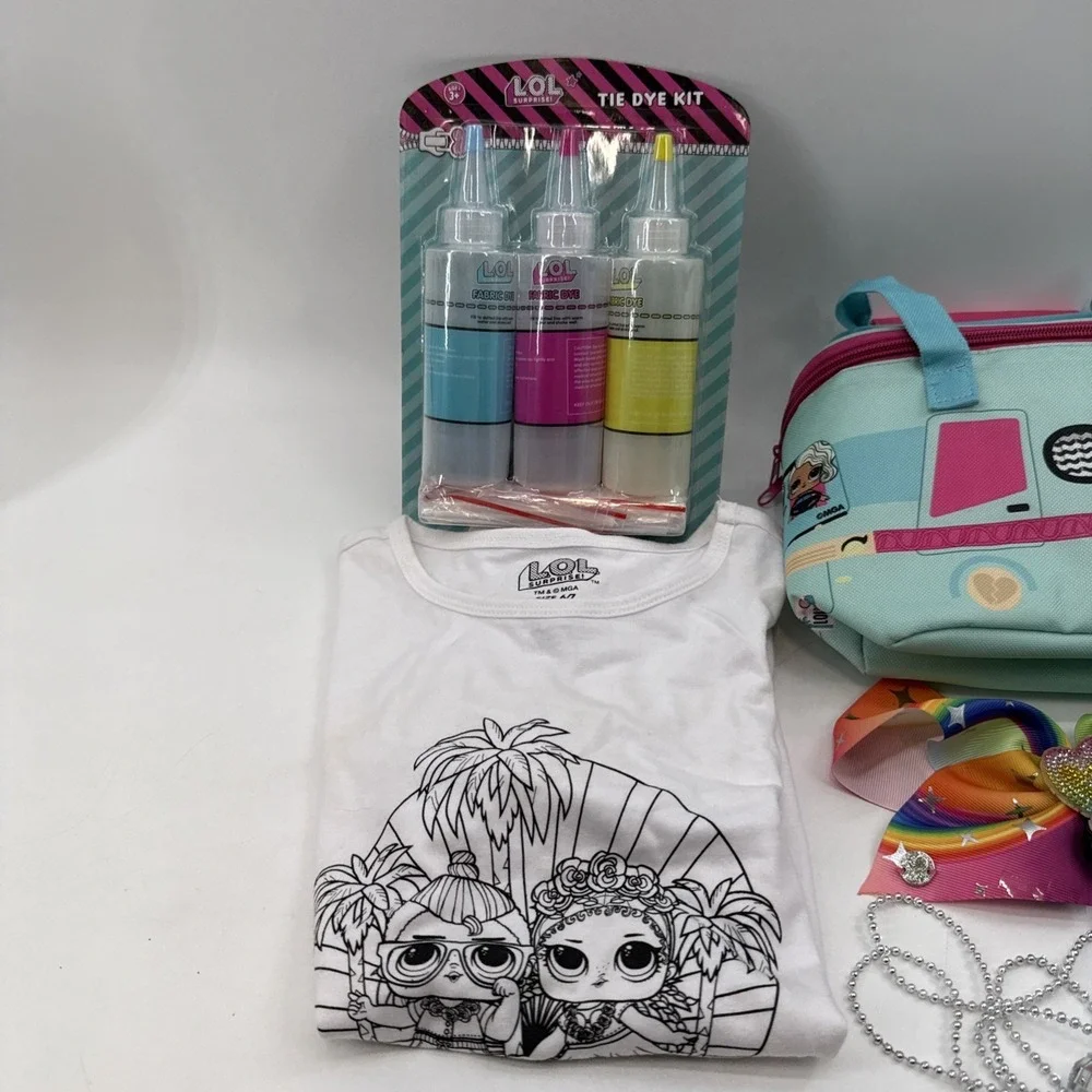 Lot Of Fun Day Items LOL Tie Dye Kit Bag Hair Color Pop Mold & Others